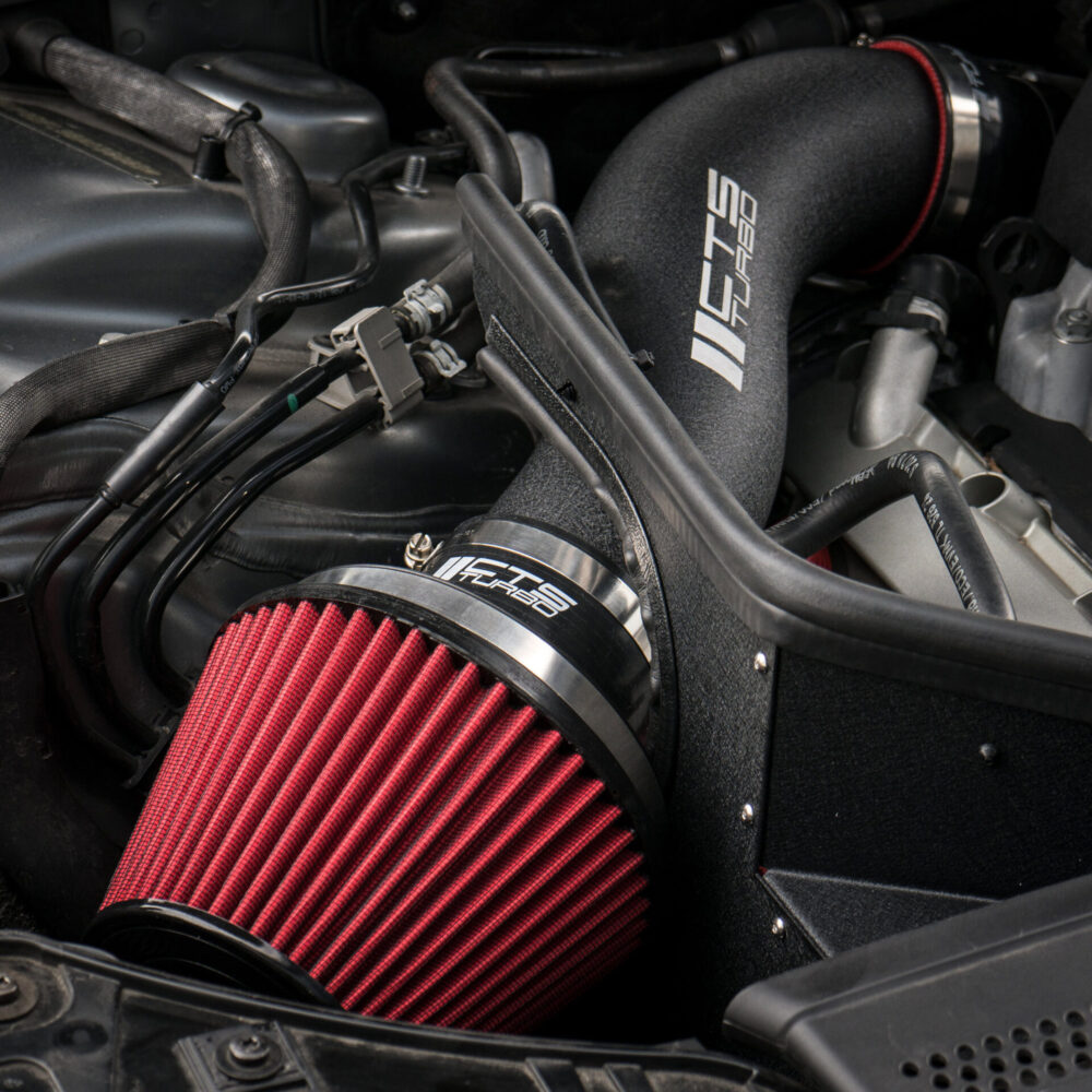 Alternative view of CTS Turbo Audi B8/B8.5 S4, S5, Q5, SQ5 V6T Supercharged Air Intake System (True 3.5″ velocity stack)