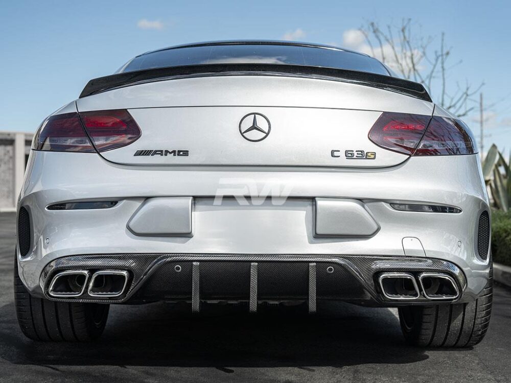 RW Carbon Mercedes W205 C63/C63S Coupe 19+ DTM CF Diffuser - Image 5