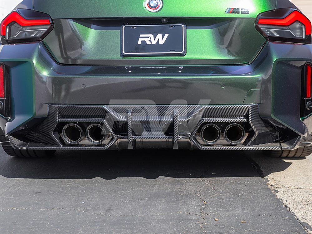 RW Carbon BMW G87 M2 DTM Carbon Fiber Rear Diffuser - Image 4