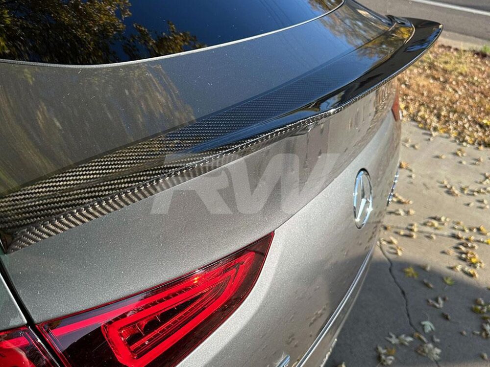 RW Carbon Mercedes W167 GLE Coupe Carbon Fiber Trunk Spoiler - Image 5