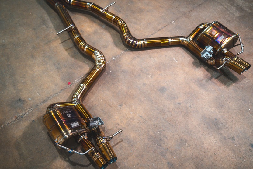 Alternative view of Valvetronic Designs Mercedes W213 E63 AMG / AMGs Valved Sport Exhaust System