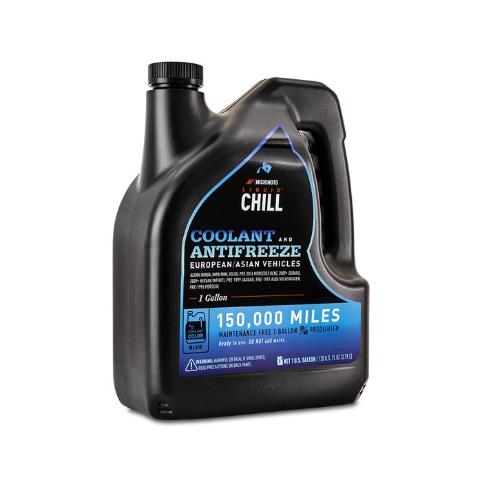 Alternative view of Mishimoto Liquid Chill® OE Coolant, Blue, European/Asian Vehicles, 1 Gallon