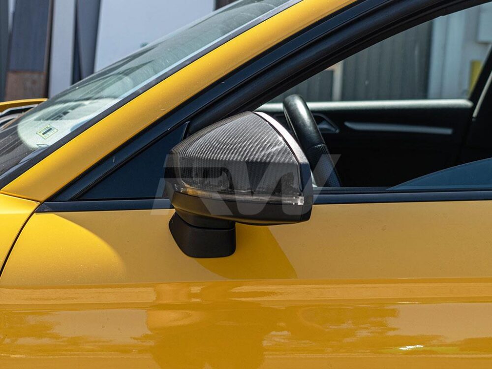RW Carbon Audi 8V A3 S3 RS3 CF Mirror Cap Replacements - Image 2