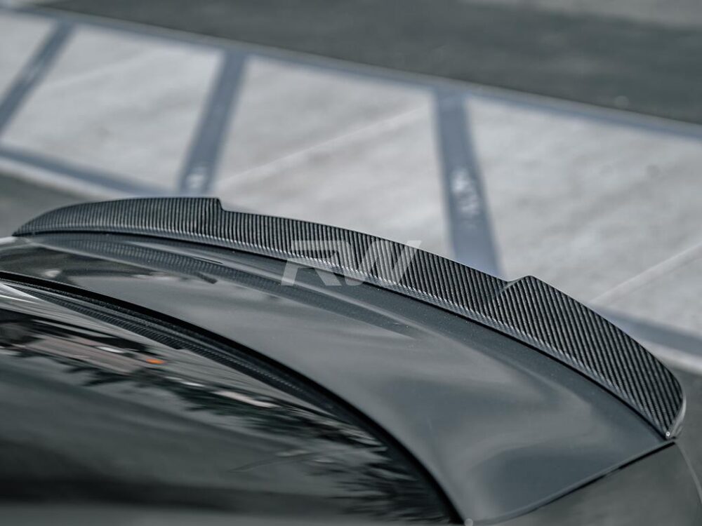 RW Carbon Audi 8V A3/S3/RS3 Carbon Fiber Trunk Spoiler - Image 2
