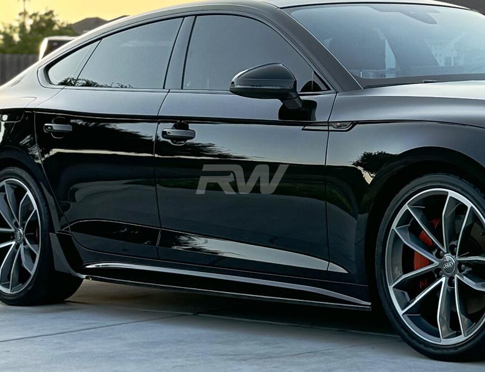 RW Carbon Audi A5 S-Line S5 Facelift CF Side Skirt Extensions
