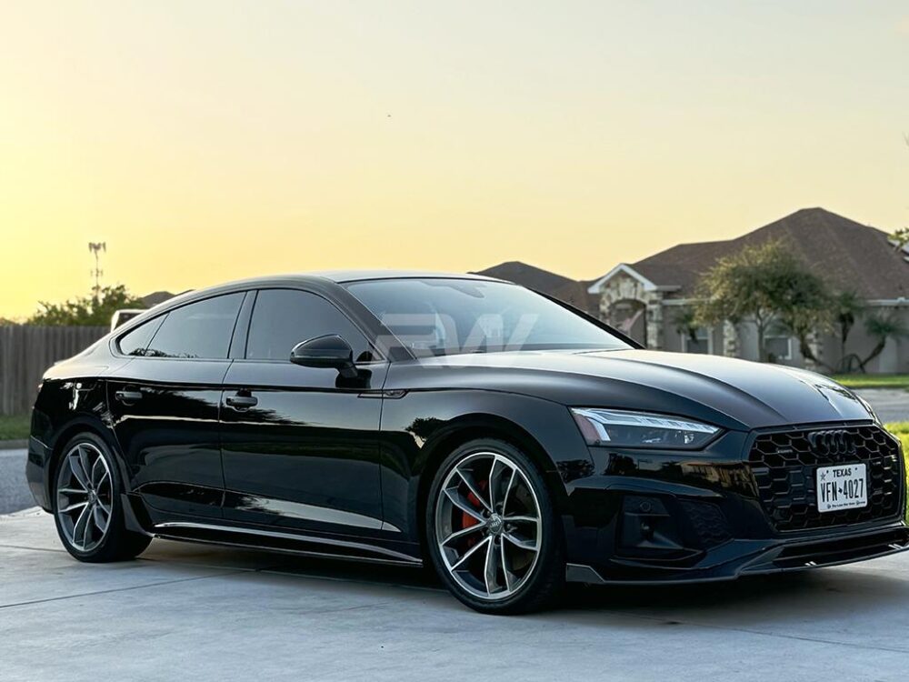 RW Carbon Audi A5 S-Line S5 Facelift CF Side Skirt Extensions - Image 2