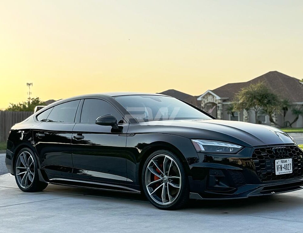 Alternative view of RW Carbon Audi A5 S-Line S5 Facelift CF Side Skirt Extensions
