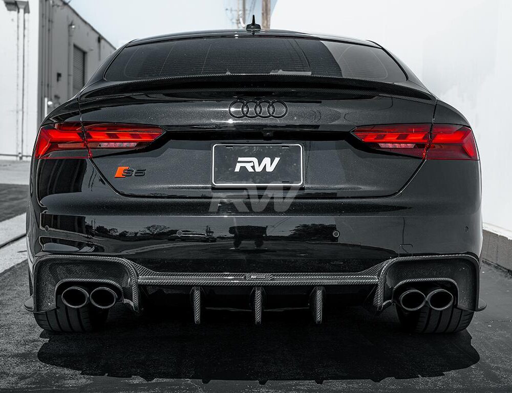 Alternative view of RW Carbon Audi A5 S5 RS5 4dr Sportback CF Trunk Spoiler