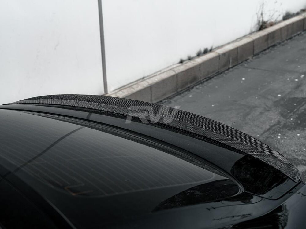 RW Carbon Audi A5 S5 RS5 4dr Sportback CF Trunk Spoiler - Image 3