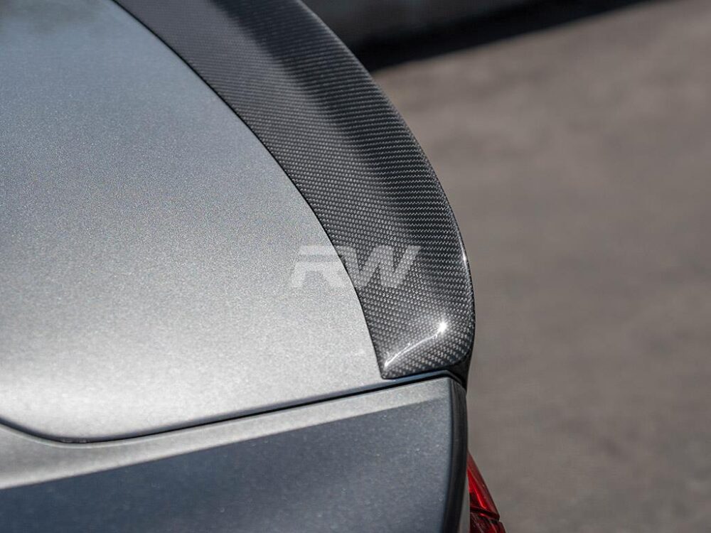 RW Carbon Audi A5 S5 RS5 4dr Sportback CF Trunk Spoiler - Image 8