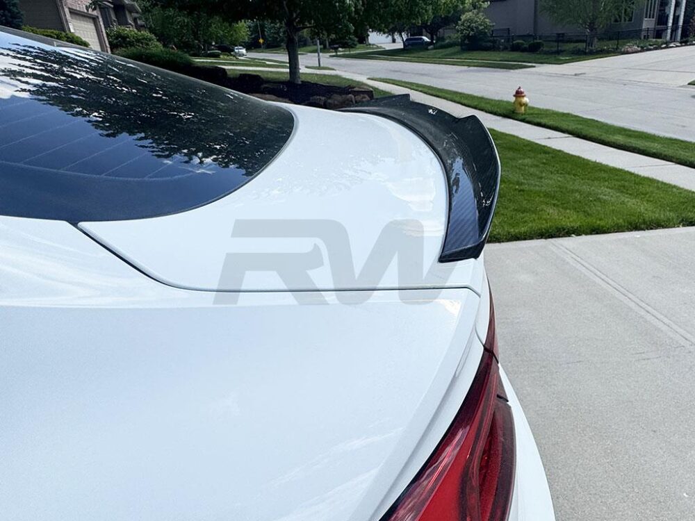 RW Carbon Audi B9 A5/S5/RS5 Sedan GTX Carbon Fiber Trunk Spoiler - Image 2