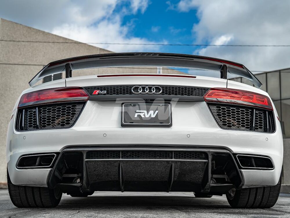 RW Carbon Audi R8 4S Carbon Fiber Rear Wing - Image 5