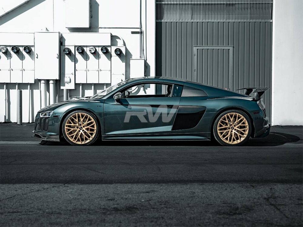 RW Carbon Audi R8 4S Carbon Fiber Side Skirt Extensions - Image 8