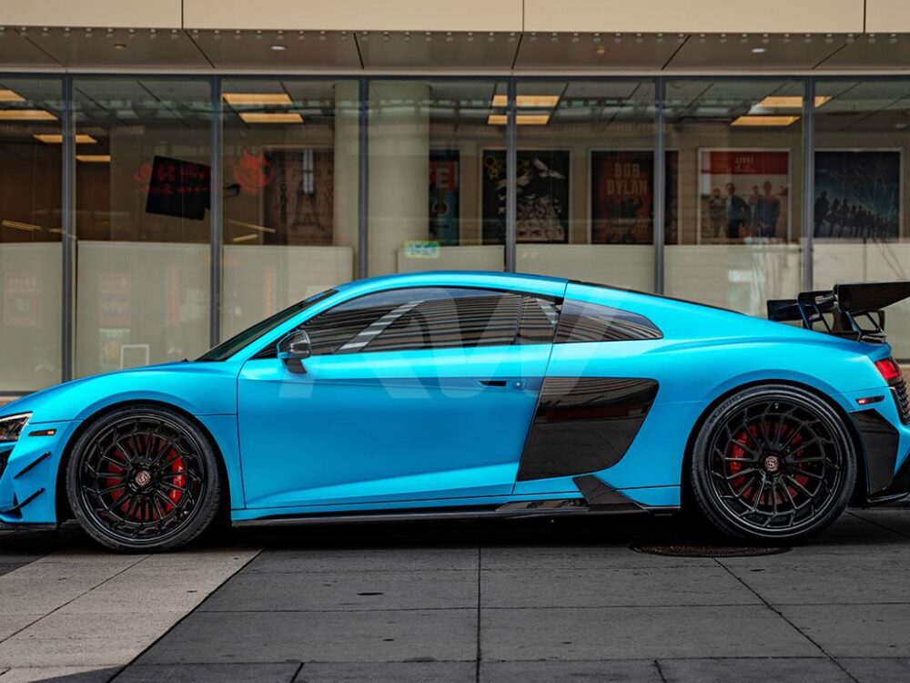 RW Carbon Audi R8 4S DTM Carbon Fiber Side Skirt Extensions - Image 8