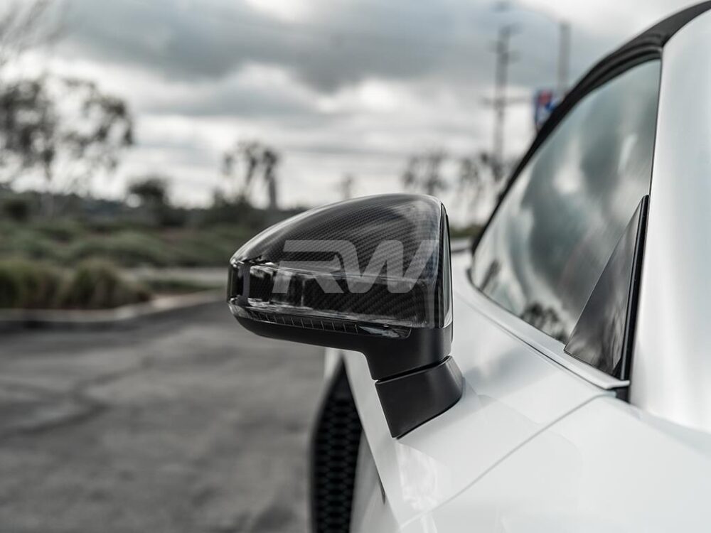 RW Carbon Audi R8 4S Dry Carbon Fiber Mirror Caps - Image 5