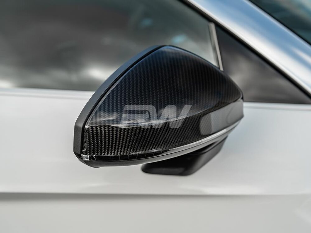 RW Carbon Audi R8 4S Dry Carbon Fiber Mirror Caps - Image 6