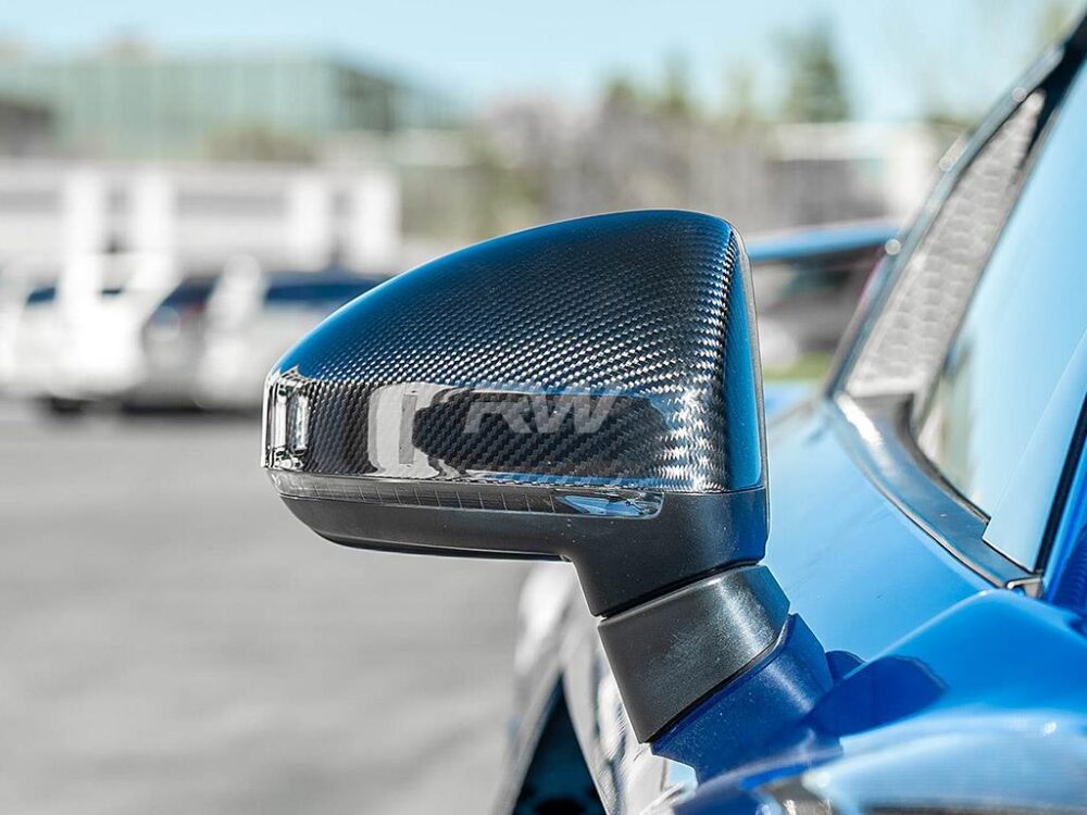 RW Carbon Audi R8 4S Dry Carbon Fiber Mirror Caps - Image 3