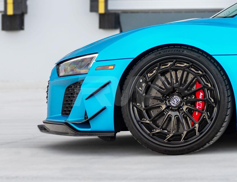 Alternative view of RW Carbon Audi R8 4S Facelift Carbon Fiber Front Canards 2019+