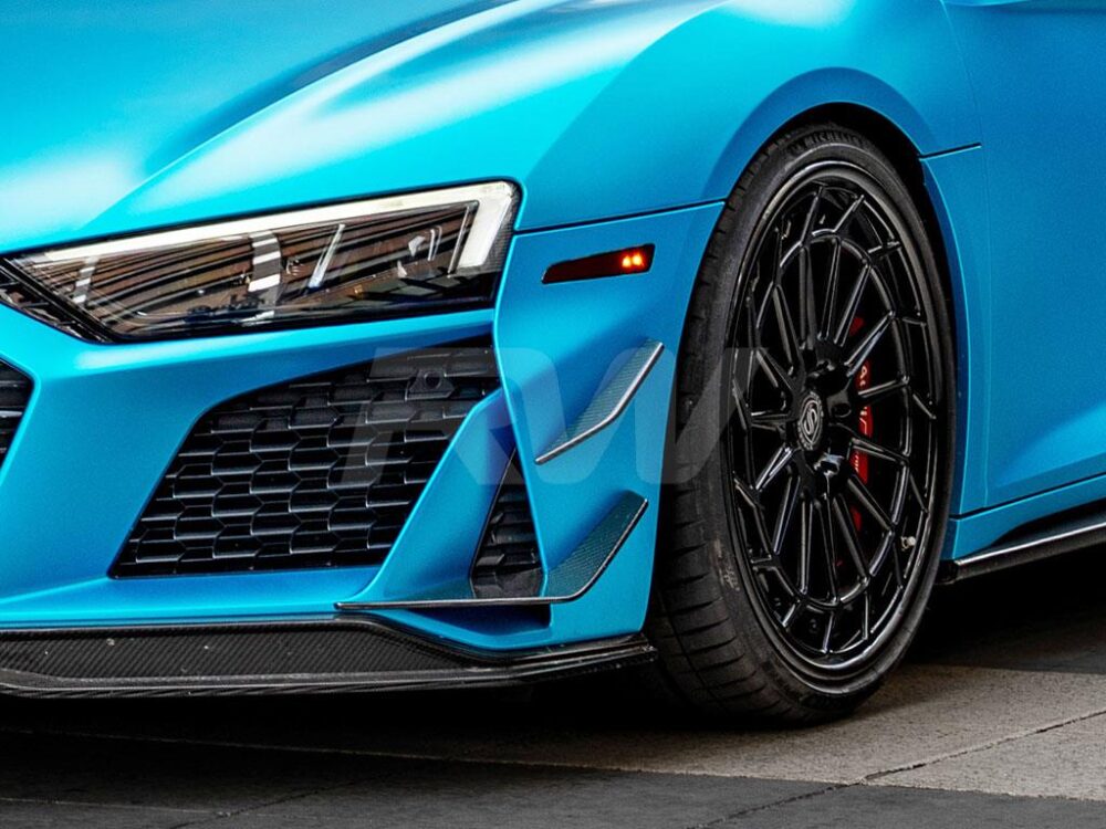 RW Carbon Audi R8 4S Facelift Carbon Fiber Front Canards 2019+ - Image 6