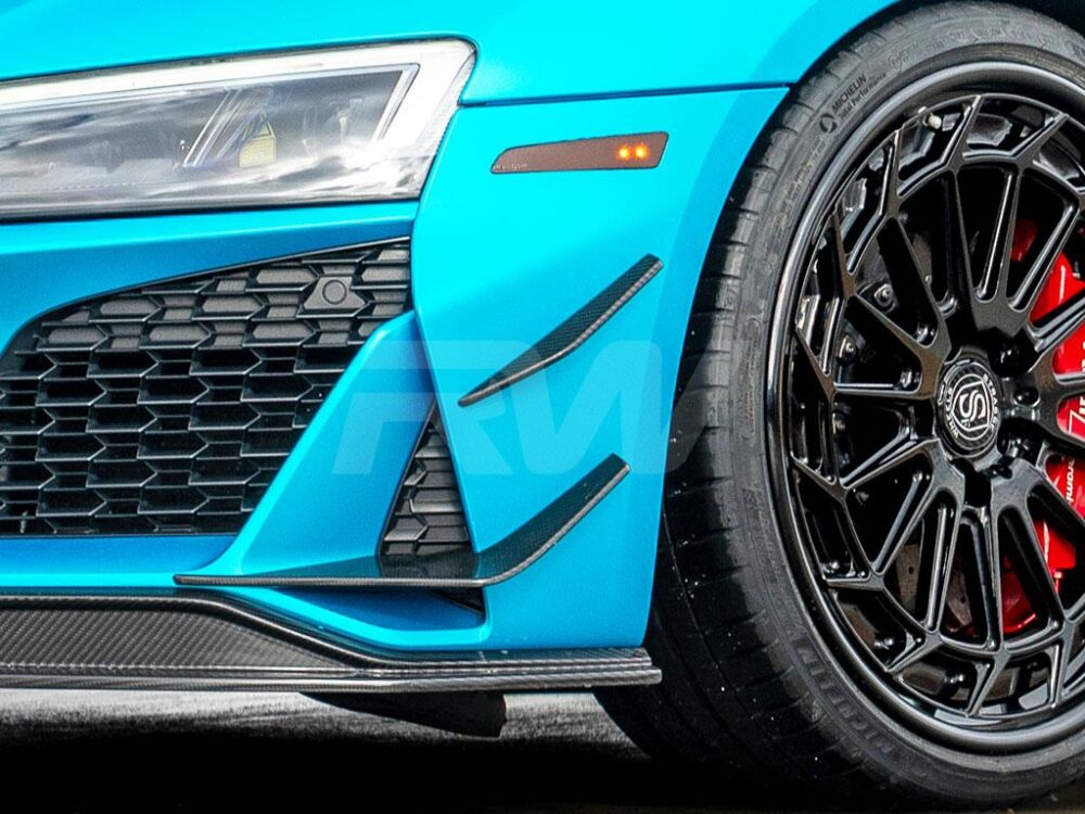RW Carbon Audi R8 4S Facelift Carbon Fiber Front Canards 2019+ - Image 5