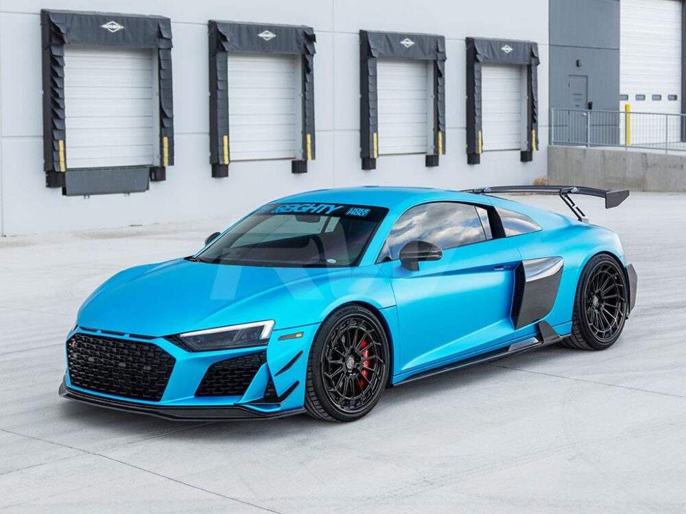 RW Carbon Audi R8 4S Facelift Carbon Fiber Front Canards 2019+ - Image 3