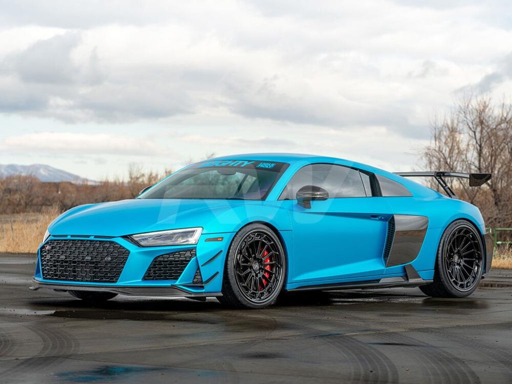 RW Carbon Audi R8 4S Facelift Carbon Fiber Front Lip Spoiler 2019+ - Image 8