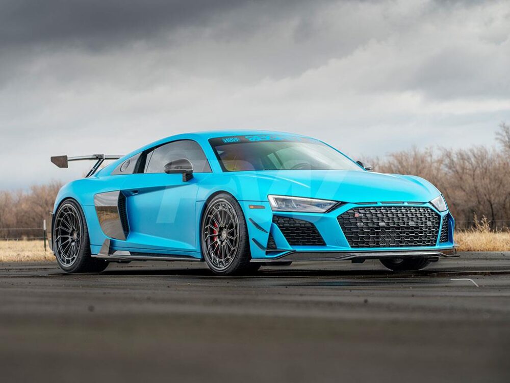 RW Carbon Audi R8 4S Facelift Carbon Fiber Front Lip Spoiler 2019+ - Image 11