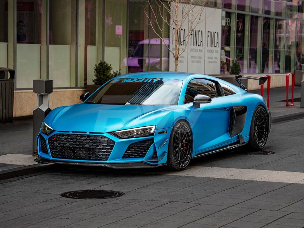 RW Carbon Audi R8 4S Facelift Carbon Fiber Front Lip Spoiler 2019+ - Image 13