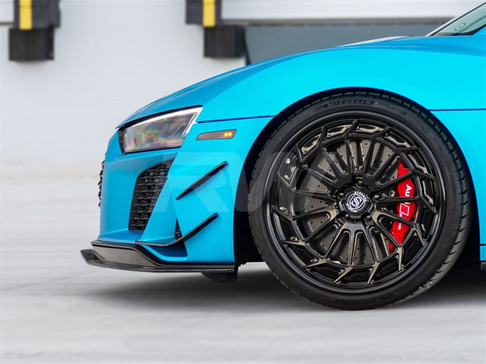 RW Carbon Audi R8 4S Facelift Carbon Fiber Front Lip Spoiler 2019+ - Image 3