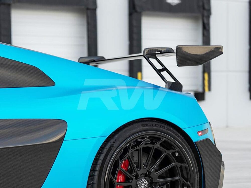 RW Carbon Audi R8 4S Facelift Carbon Fiber Rear Wing 2019+ - Image 4