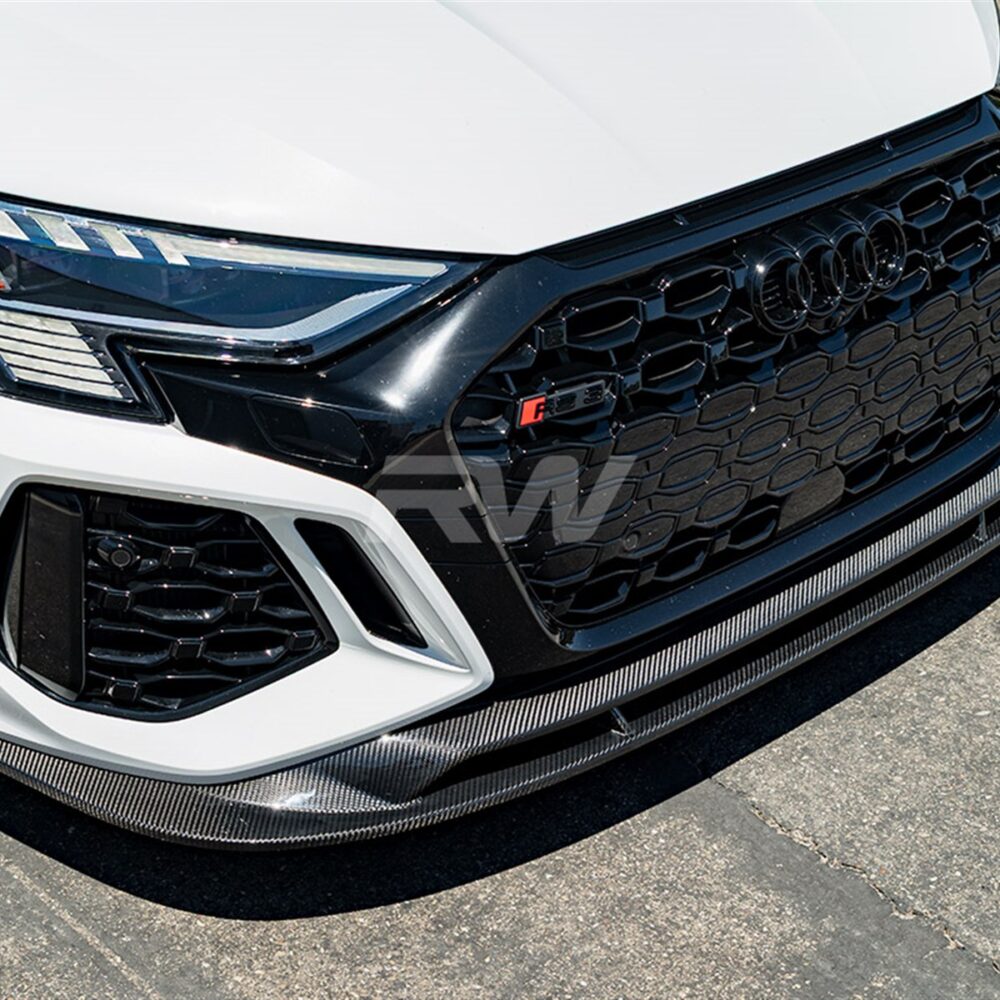 RW Carbon Audi RS3 8Y Carbon Fiber Front Lip Spoiler