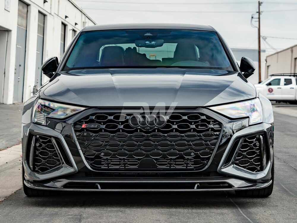 RW Carbon Audi RS3 8Y Carbon Fiber Front Lip Spoiler - Image 11