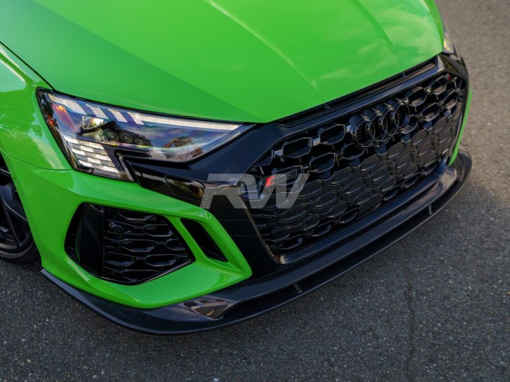 RW Carbon Audi RS3 8Y Carbon Fiber Front Lip Spoiler - Image 13