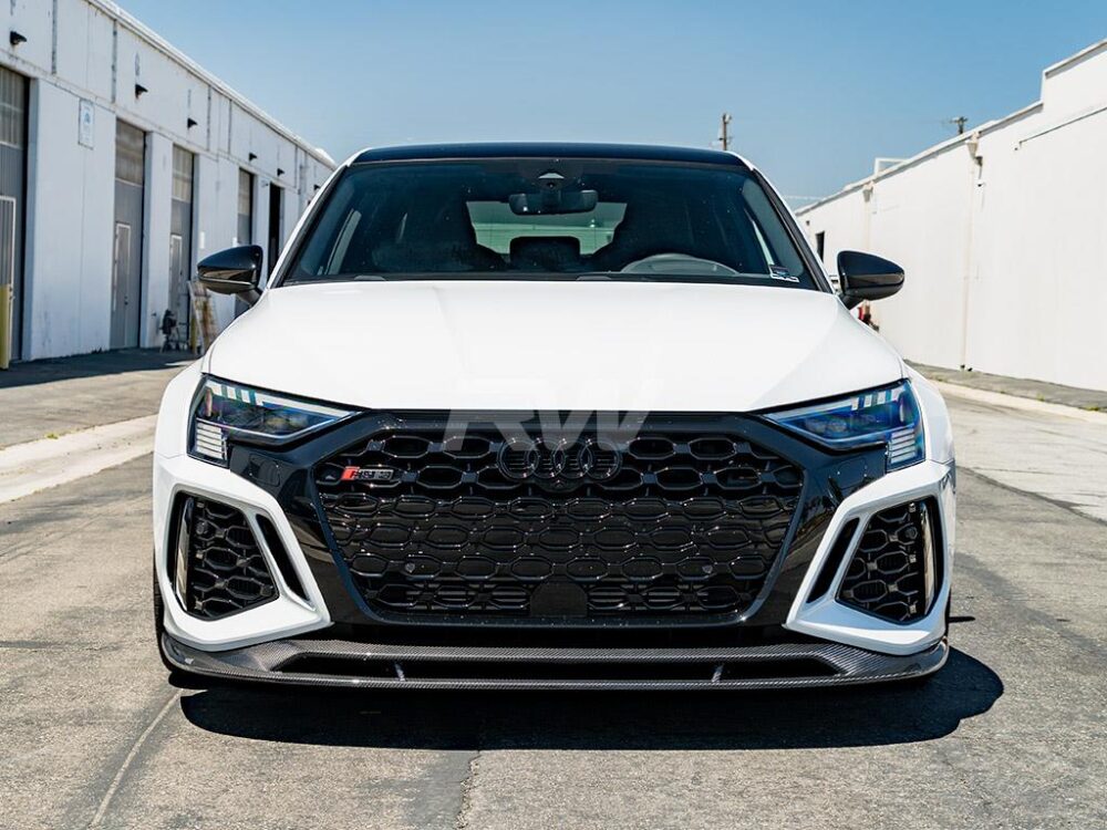 RW Carbon Audi RS3 8Y Carbon Fiber Front Lip Spoiler - Image 14
