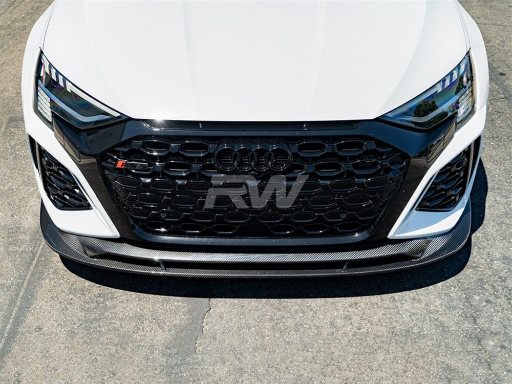 RW Carbon Audi RS3 8Y Carbon Fiber Front Lip Spoiler - Image 2