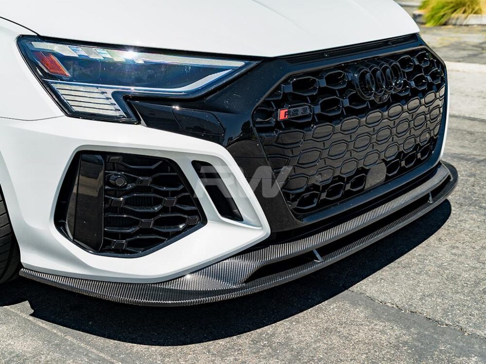 RW Carbon Audi RS3 8Y Carbon Fiber Front Lip Spoiler - Image 4