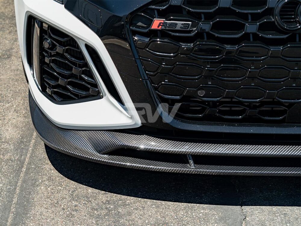RW Carbon Audi RS3 8Y Carbon Fiber Front Lip Spoiler - Image 5