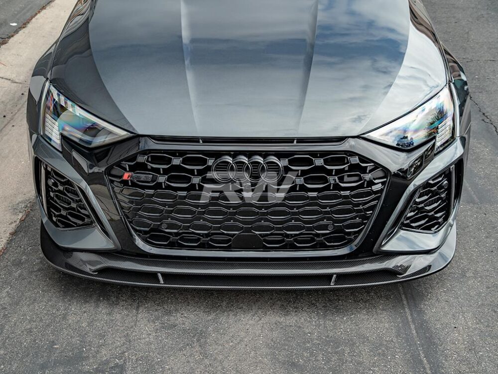 RW Carbon Audi RS3 8Y Carbon Fiber Front Lip Spoiler - Image 9