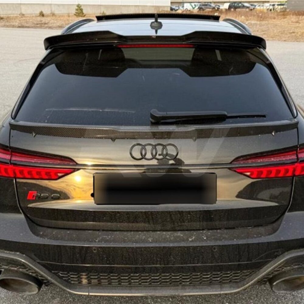 Alternative view of RW Carbon Audi RS6 C8 Avant Carbon Fiber Trunk Spoiler