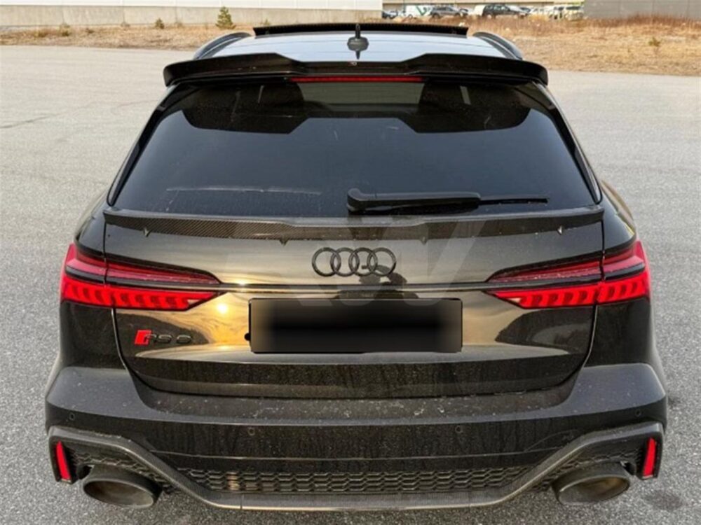 RW Carbon Audi RS6 C8 Avant Carbon Fiber Trunk Spoiler - Image 2
