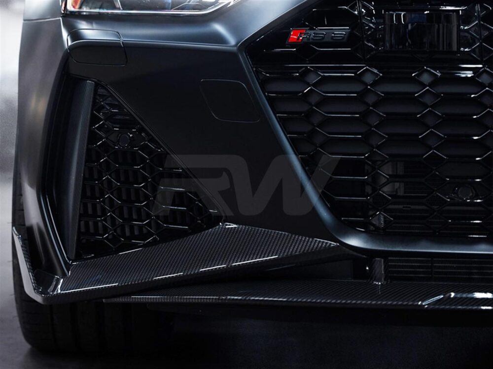 RW Carbon Audi RS6 RS7 C8 Carbon Fiber Front Lip - Image 4