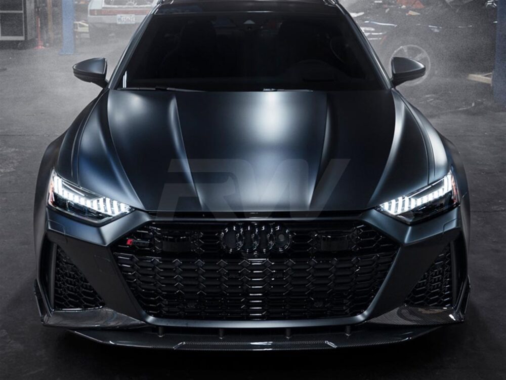 RW Carbon Audi RS6 RS7 C8 Carbon Fiber Front Lip - Image 2