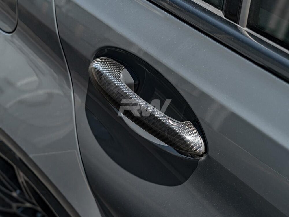RW Carbon BMW Carbon Fiber Door Handle Trim Set - Image 3