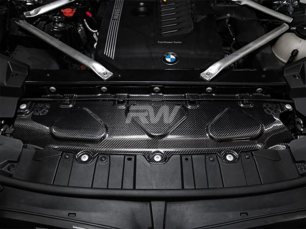 RW Carbon BMW Carbon Fiber Engine Bay Cooling Shroud