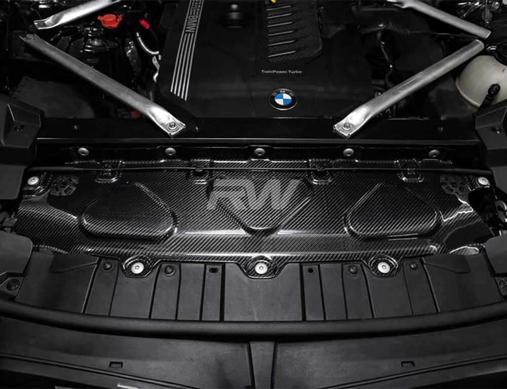 RW Carbon BMW Carbon Fiber Engine Bay Cooling Shroud