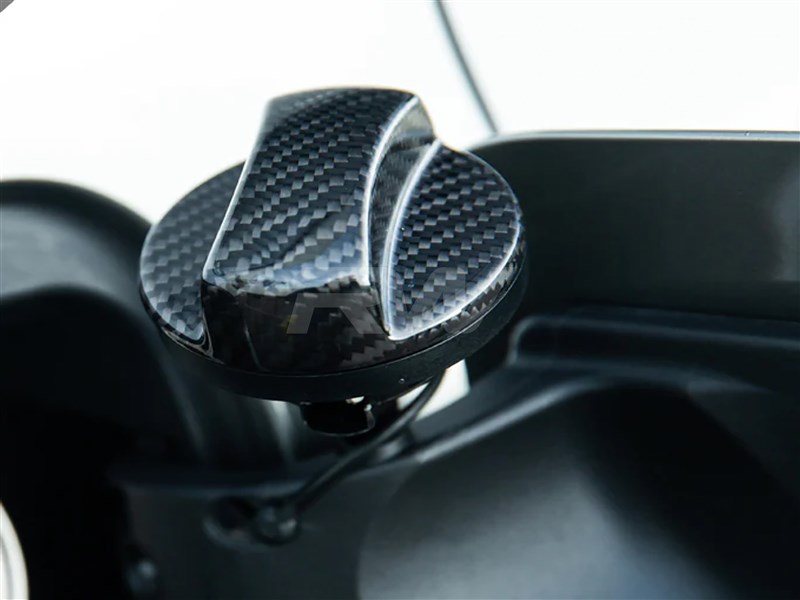 Alternative view of RW Carbon BMW Carbon Fiber Fuel Cap Cover