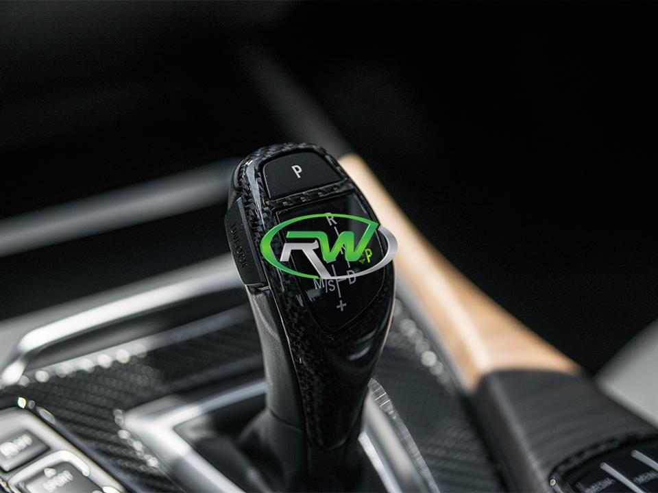 RW Carbon BMW Carbon Fiber Gear Selector Cover - M Sport
