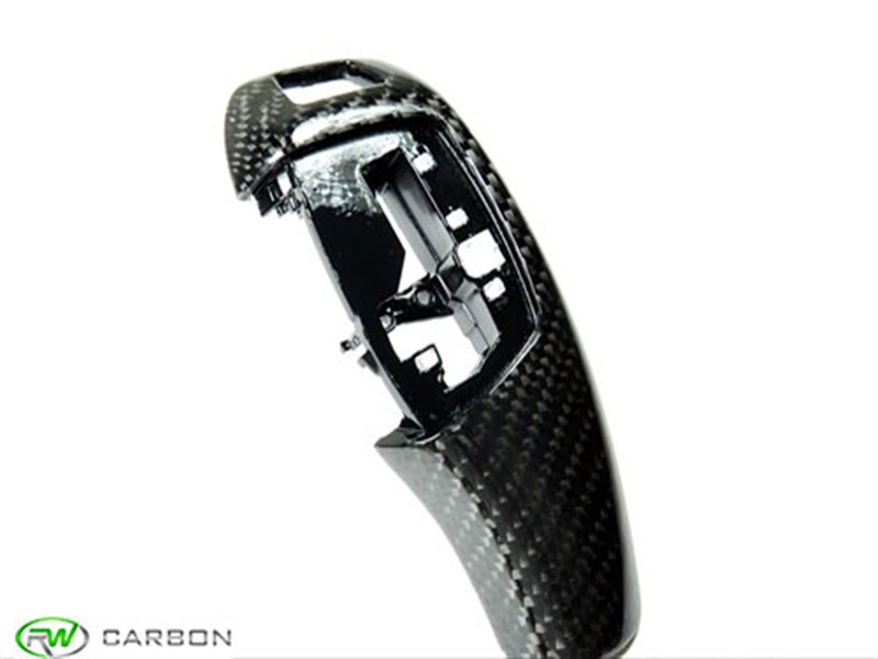 Alternative view of RW Carbon BMW Carbon Fiber Gear Selector Cover - Non Sport