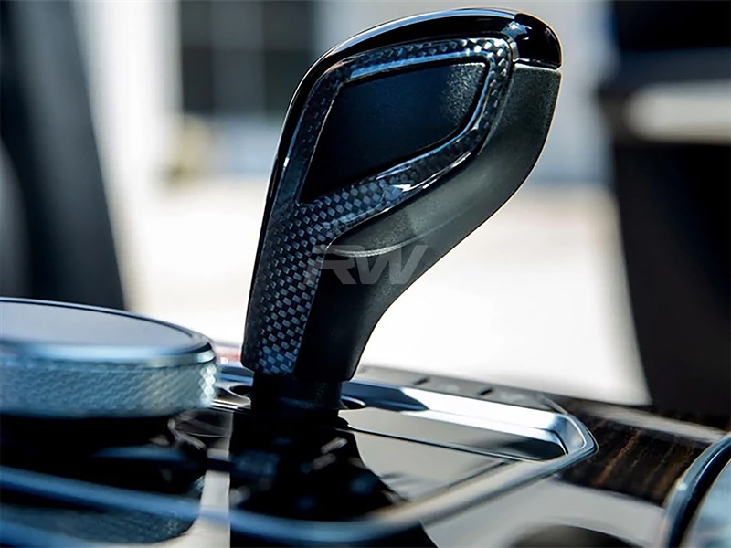Alternative view of RW Carbon BMW Carbon Fiber Gear Selector Side Trims