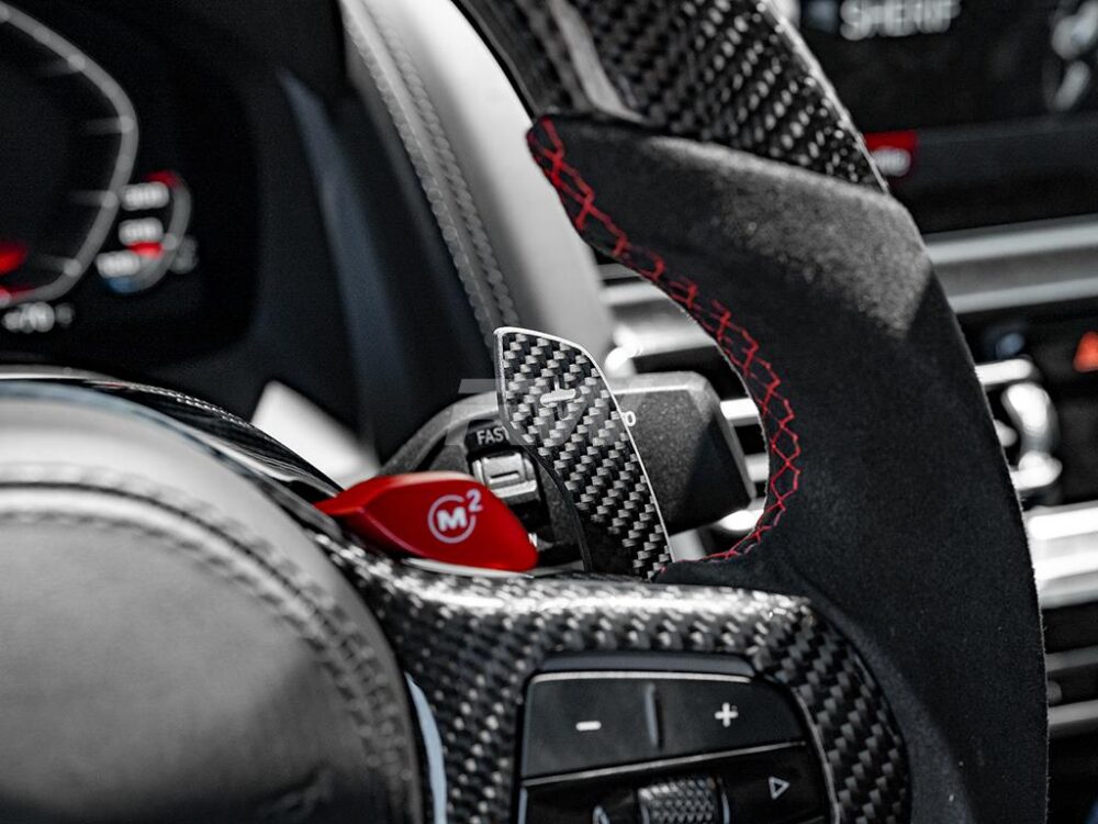 RW Carbon BMW Carbon Fiber Magnetic Corsa Paddle Shifters - Image 4